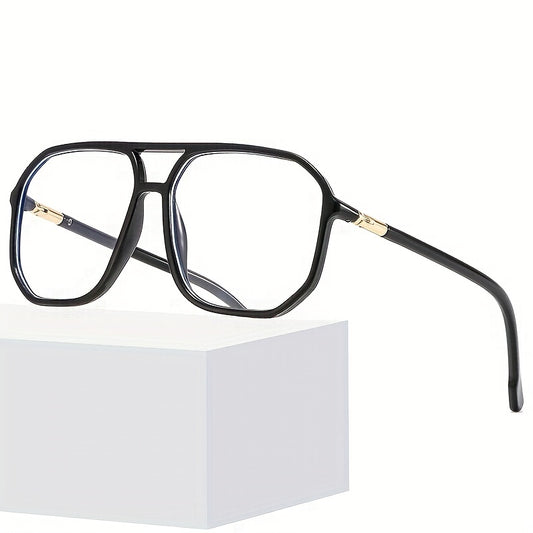 Large Frame Light Blocking Glasses Square Frame PC Sunglasses