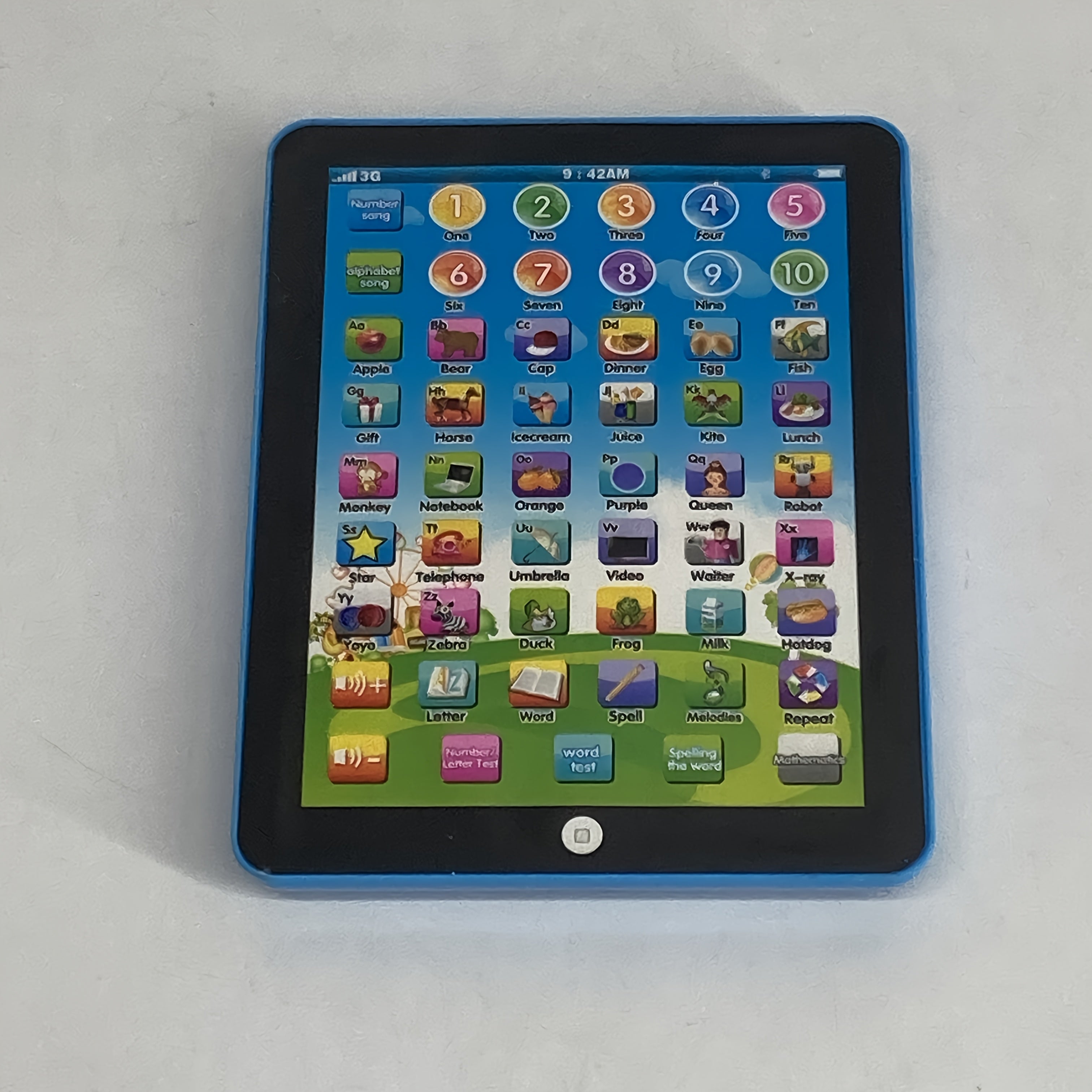 Kids Learning Tablet Touch & Voice Activated English Vocabulary & Songs