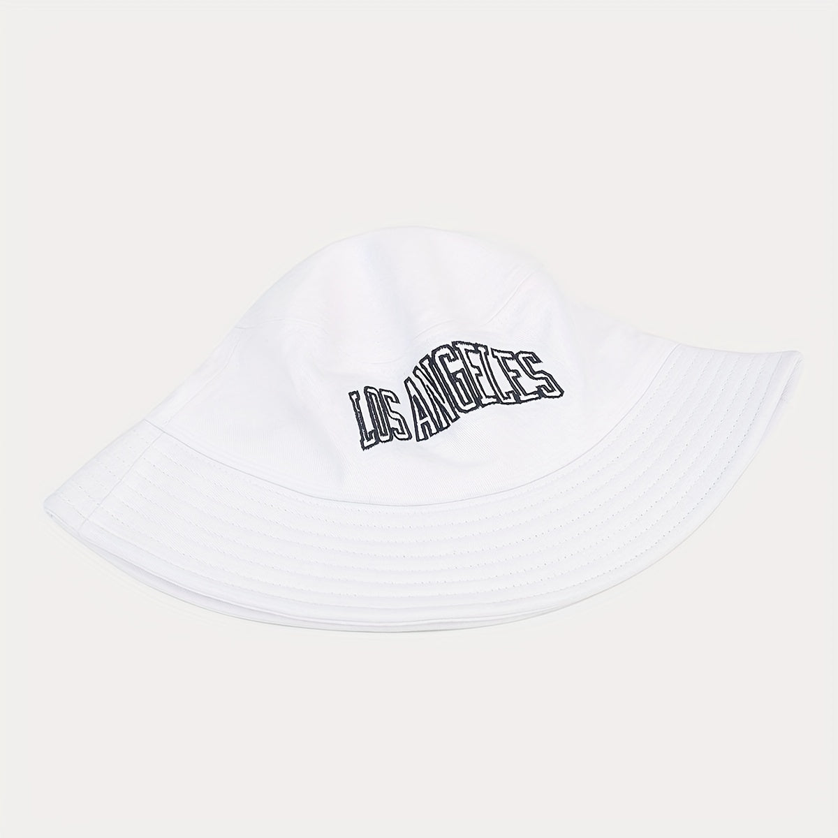 Retro Letter Embroidery Fisherman Hat Outdoor Sun Protection