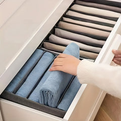 Bedroom Drawer Organizer for Clothing with Pants & Sock Separators