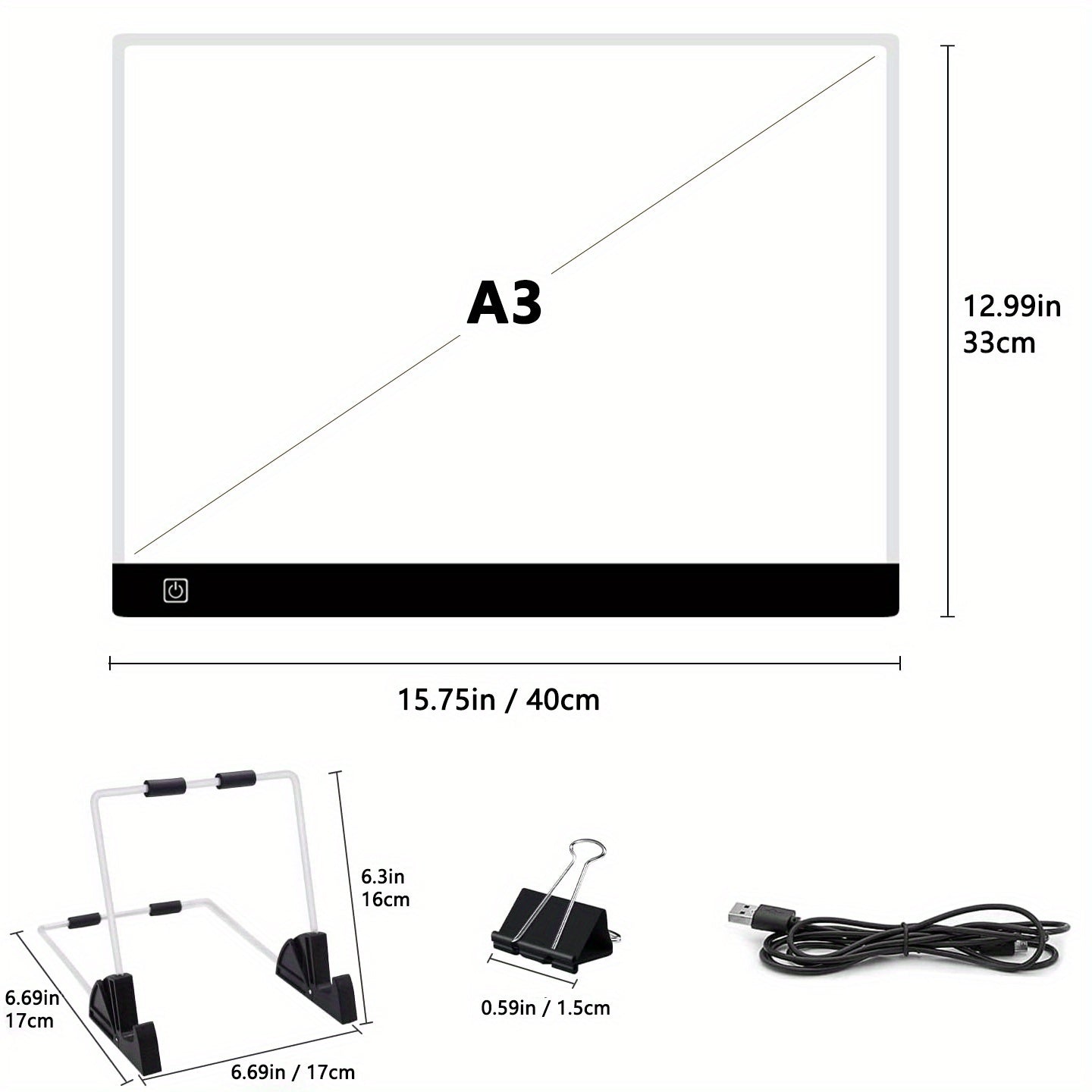 LED Light Box For Tracing Pad USB Powered Light Board