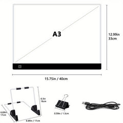LED Light Box For Tracing Pad USB Powered Light Board