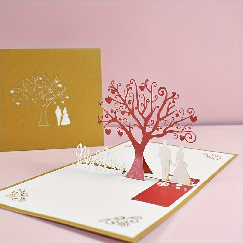 3D Romantic Love Wedding Cards Pack