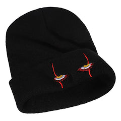 Horror Clown Eye Embroidered Hat