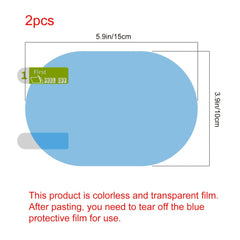 Rainproof Films for Clear and Dry Rearview Mirrors