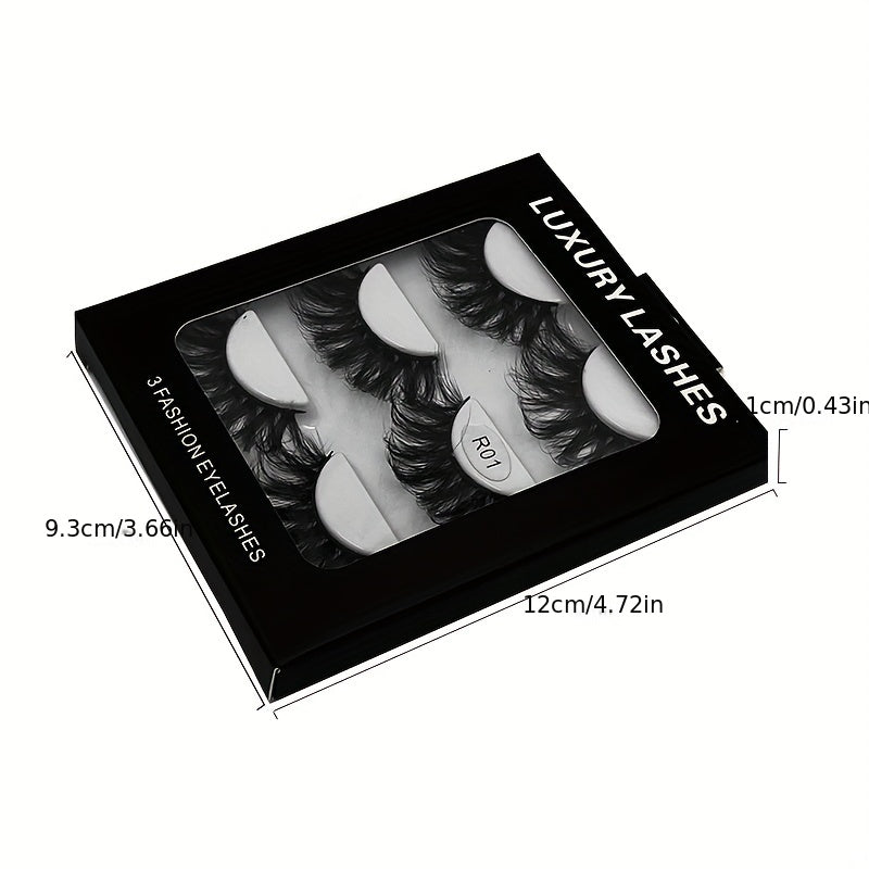 Thick 3D Crisscross False Eyelashes Long Mink Lashes For Women