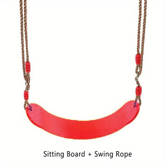 Kids Outdoor Swing Seat with Adjustable Ropes