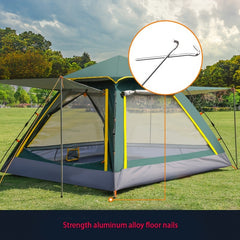 Aluminum Alloy Tent Stakes Rope Ground Nail Camping Nail