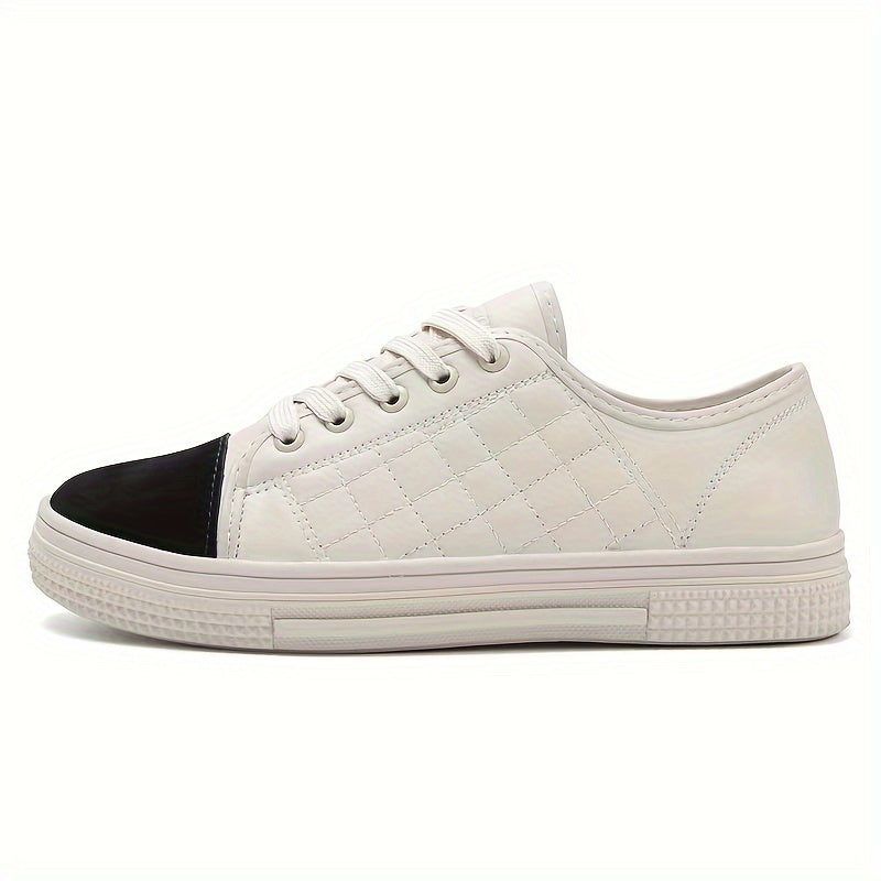 Women's Two Tone Skate Shoes Flat Casual Outdoor Sneakers