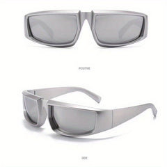 Cycling Sports Sunscreen Sunglasses Steampunk Bungee Hip Hop Concave Sunglasses