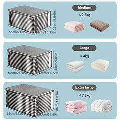 Large Capacity Cotton Quilt Bag Household Wardrobe Clothing Sorting Box