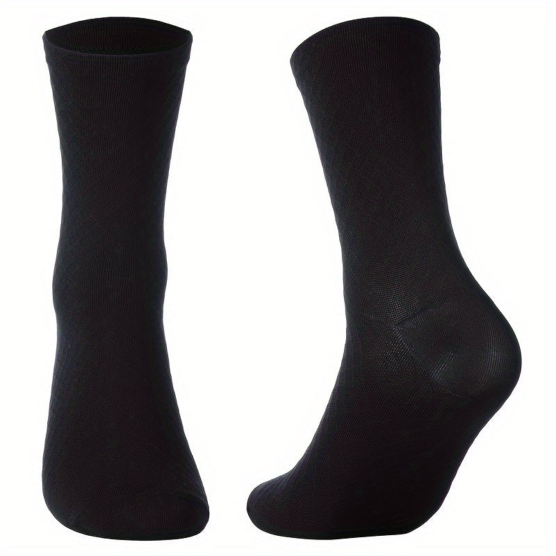 Men's Mid Crew Sport Socks Non Slip Shock Absorption Athletic Socks