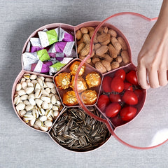 Flower Shaped Candy Box Wedding Festive Candy Box Dried Fruit Plate