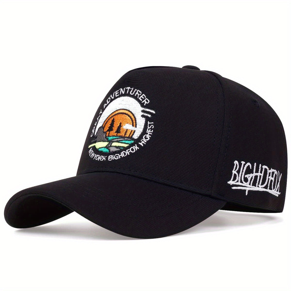 Sunset Embroidery Baseball Cap Unisex Cartoon Sports Sun Hats Lightweight