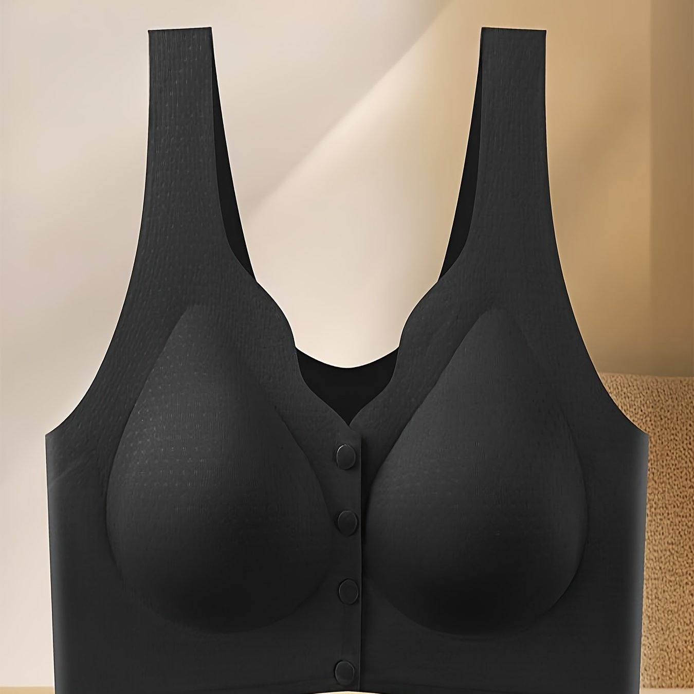 Front Buckle Wireless Bra Push Up