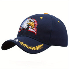 Men's Eagle Wheat Ear Embroidery Baseball Cap Outdoor Sun Protection Hat