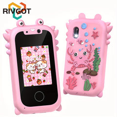 RIVGOT Kids' Touchscreen Learning Camera Toy with Dual Cameras