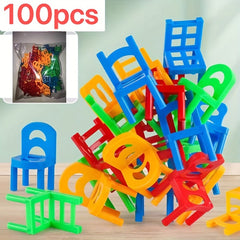 Kids' Stacking Toys Chair Parent Kids Interactive Toy