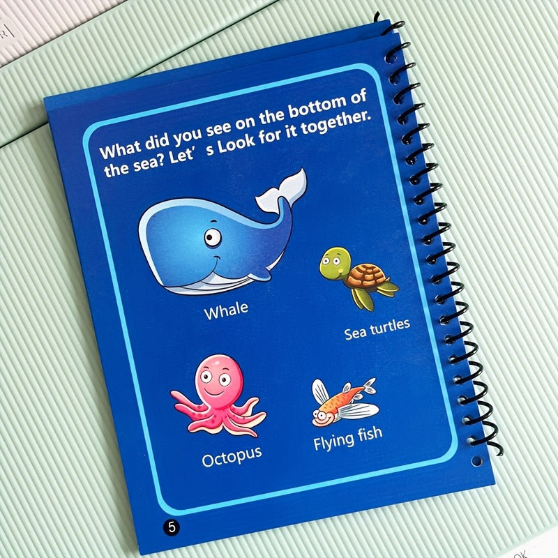 Seaworld Water Book with Pen - Magic Drawing Book