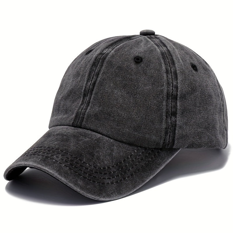Men's Vintage Baseball Cap Solid Light Plate Cap Outdoor Sun Visor Cap