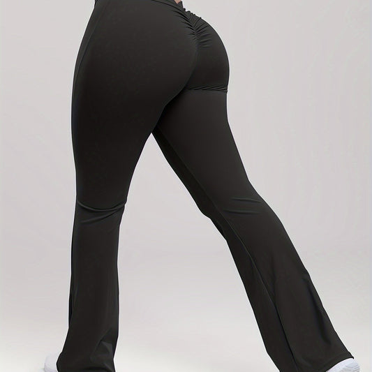 High Waist Yoga Flared Pants Bell Bottom Leggings Women's Activewear