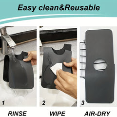 Sink Faucet Splash Guard Absorbent Drying Mat Drip Catcher