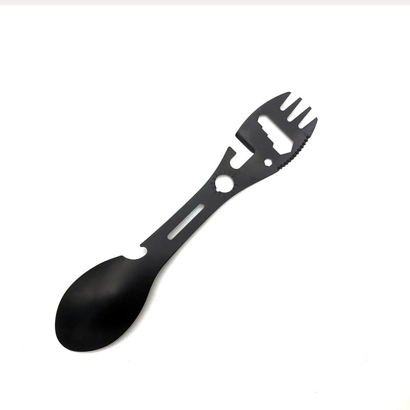 10 in 1 Spork Stainless Steel Utensil Can Opener Multi-Tool for Camping Hiking