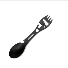 10 in 1 Spork Stainless Steel Utensil Can Opener Multi-Tool for Camping Hiking