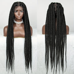 Full Lace Synthetic African Braid Wig Big Strands Beginner Friendly