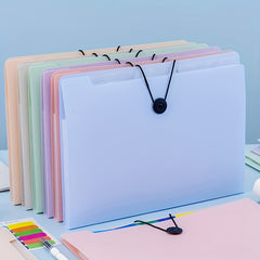 Morandi A4 File Folder Organ Bag Student Test Paper Bag