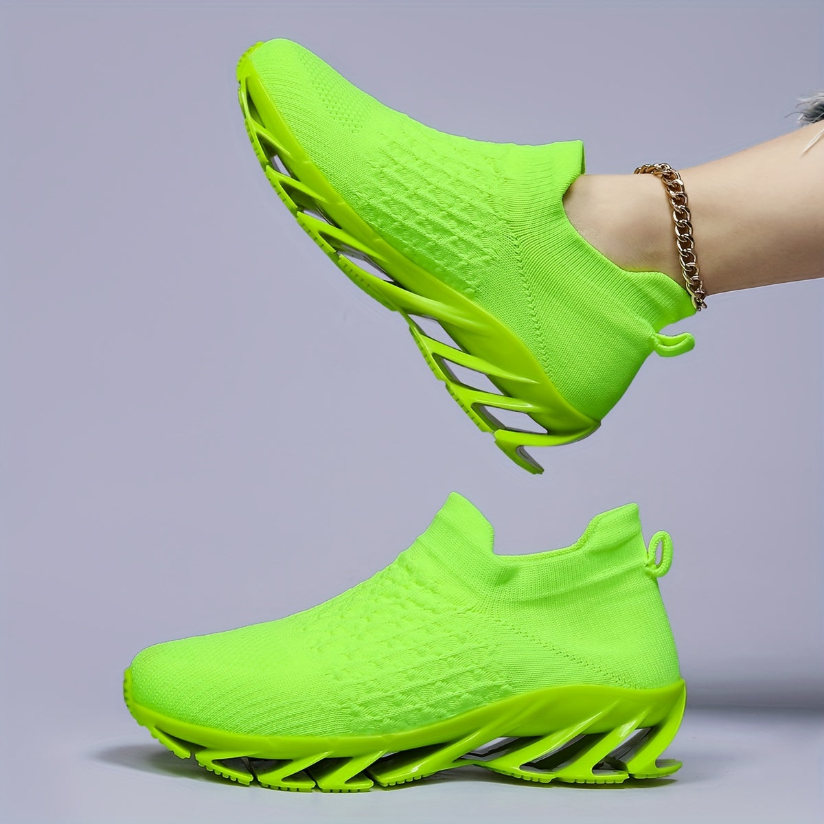Women's Mesh Non-slip Running Shoes with Shock Absorption