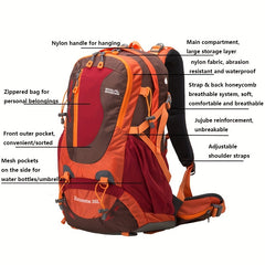 Large Capacity Outdoor Backpack Lightweight Waterproof Wear resistant