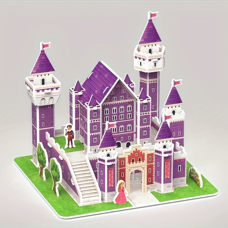 DIY Paper Dollhouse Set 3D Creative Puzzle Cabin Assembly Model Mini House