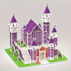 DIY Paper Dollhouse Set 3D Creative Puzzle Cabin Assembly Model Mini House