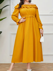  Women's Off Shoulder Maxi Dress