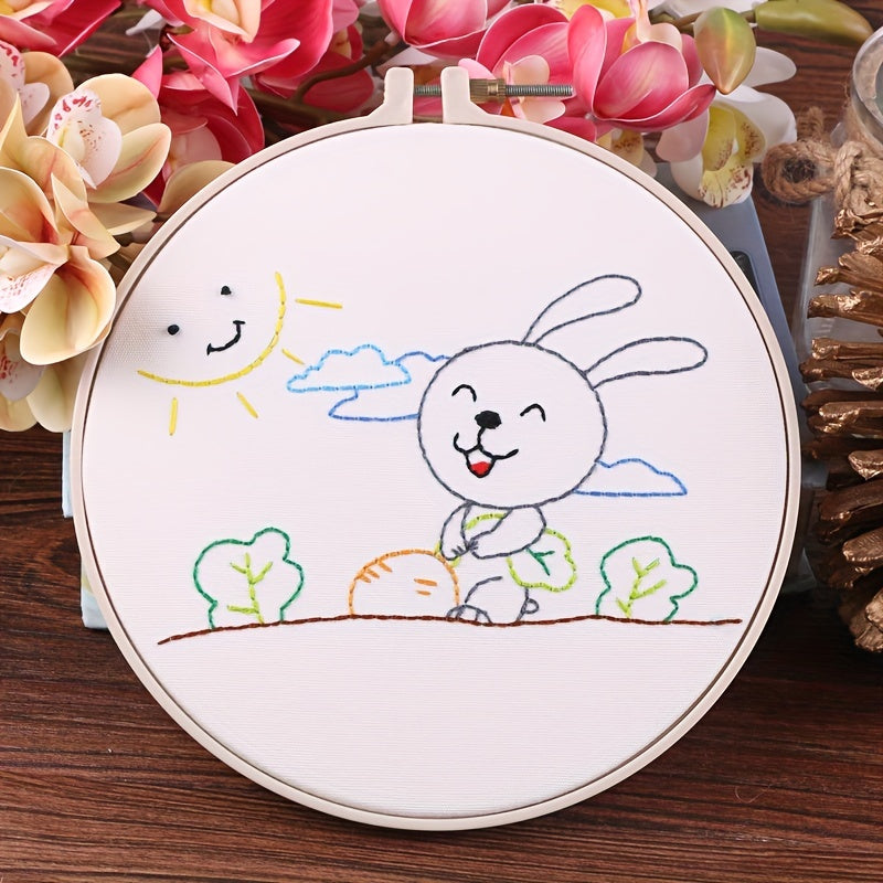 Embroidery Material Bag Rabbit Pattern