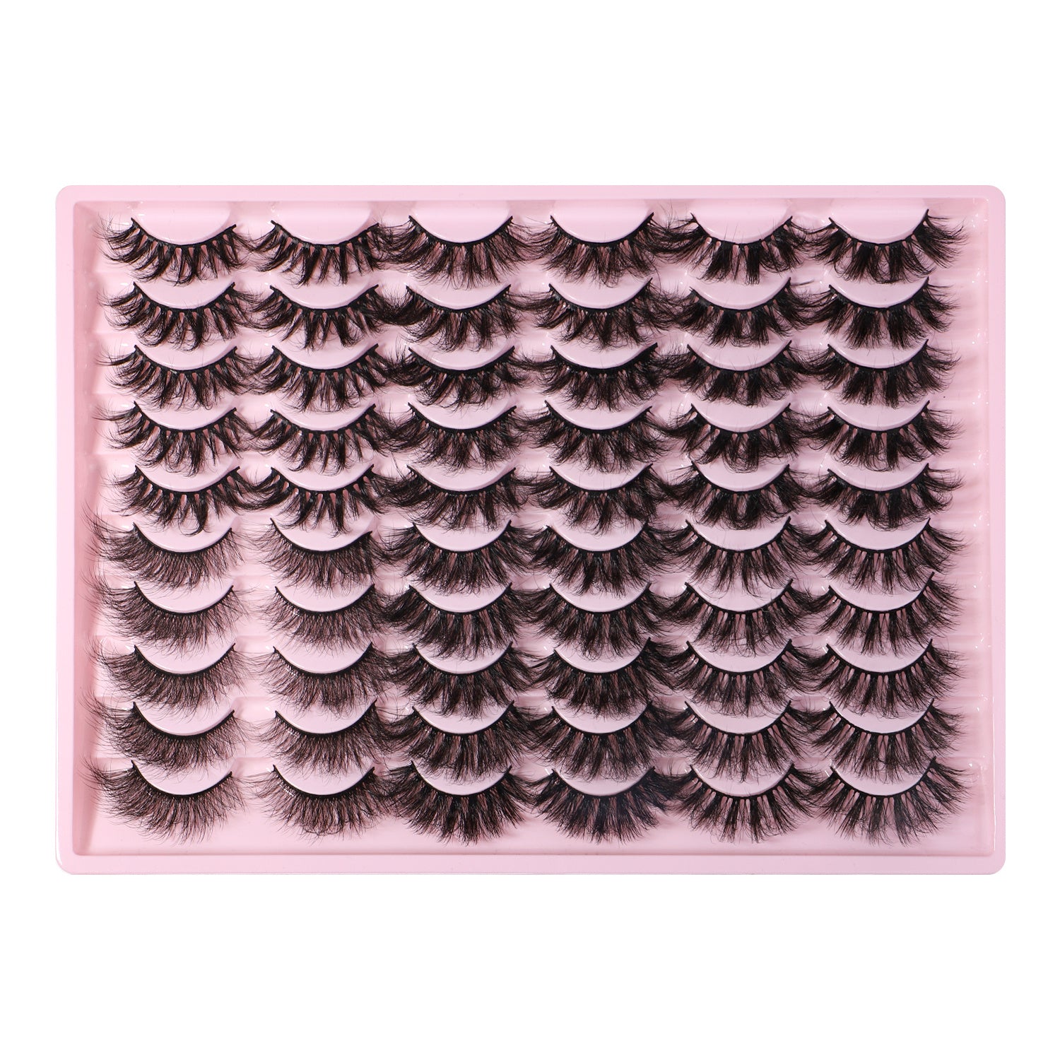 30 pairs Faux Mink Lashes Wispy Natural Look for Dramatic Eyelashes Extension