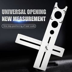 Adjustable Hole Locator Stainless Steel Wall Marking Ruler