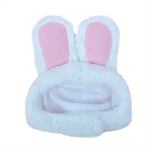 Plush Cat Headgear with Bunny Ears for Pet Cosplay