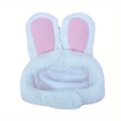 Plush Cat Headgear with Bunny Ears for Pet Cosplay