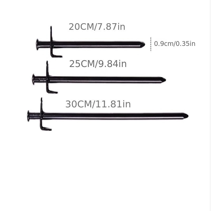 1pc Outdoor Extended Ground Nails Windproof Steel Fixed Nails