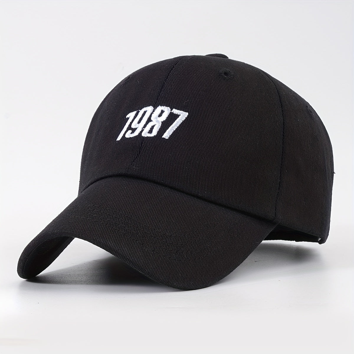 1987 Embroidered Baseball Cap Unisex Dad Hat Adjustable Couple Sun Hat