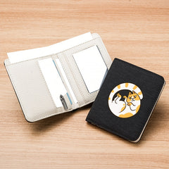 Canvas Cat Pattern Men's Compact Wallet