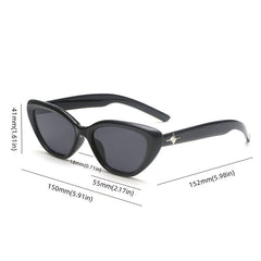 Y2K Vintage Cat Eye Sunglasses Polarized Shades Women's Eyewear