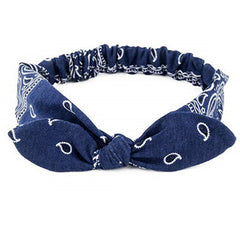 Paisley Print Boho Head Band Women's Soft Headbands