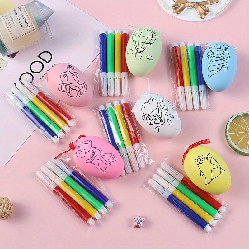 DIY Painted Eggs Christmas Street Stall Toys