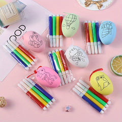DIY Painted Eggs Christmas Street Stall Toys