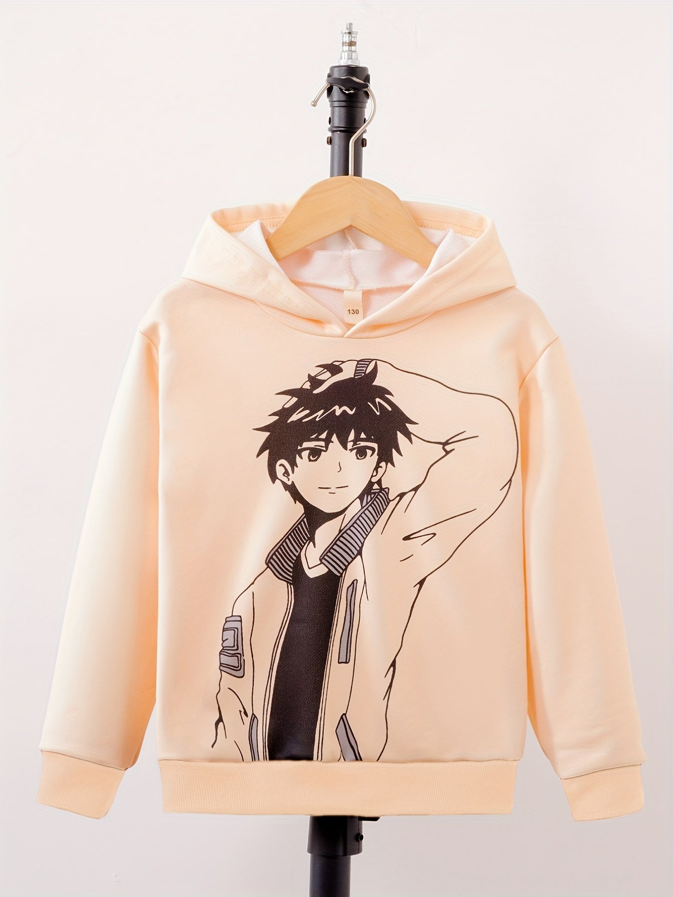 Anime Boy Print Boys Hoodie Long Sleeve Sweatshirt
