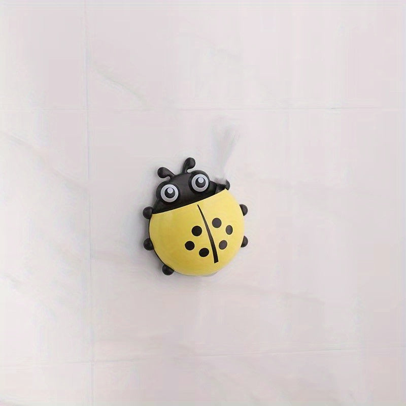 Ladybug Toothbrush Holder Suction Cup Storage Box