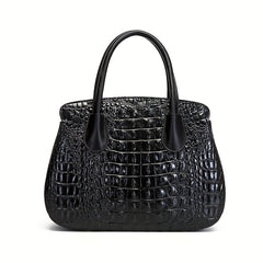 Crocodile Embossed Handbag Tote Bag Combo Set